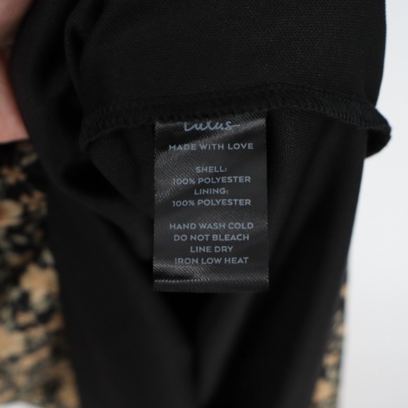 Lulus The Way to Love Ruffled Maxi Dress Womens Medium Black Floral Print Lined - Picture 6 of 9